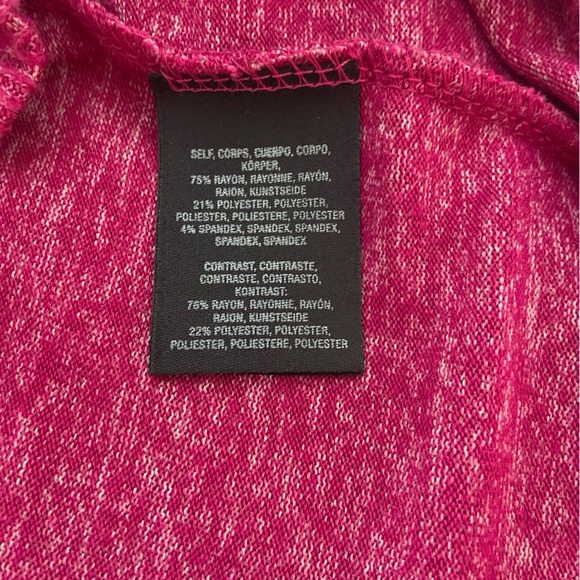 ANTHROPOLOGIE COA Size M Small V Neck Soft Magenta Pink Pullover Sweater - Picture 4 of 4